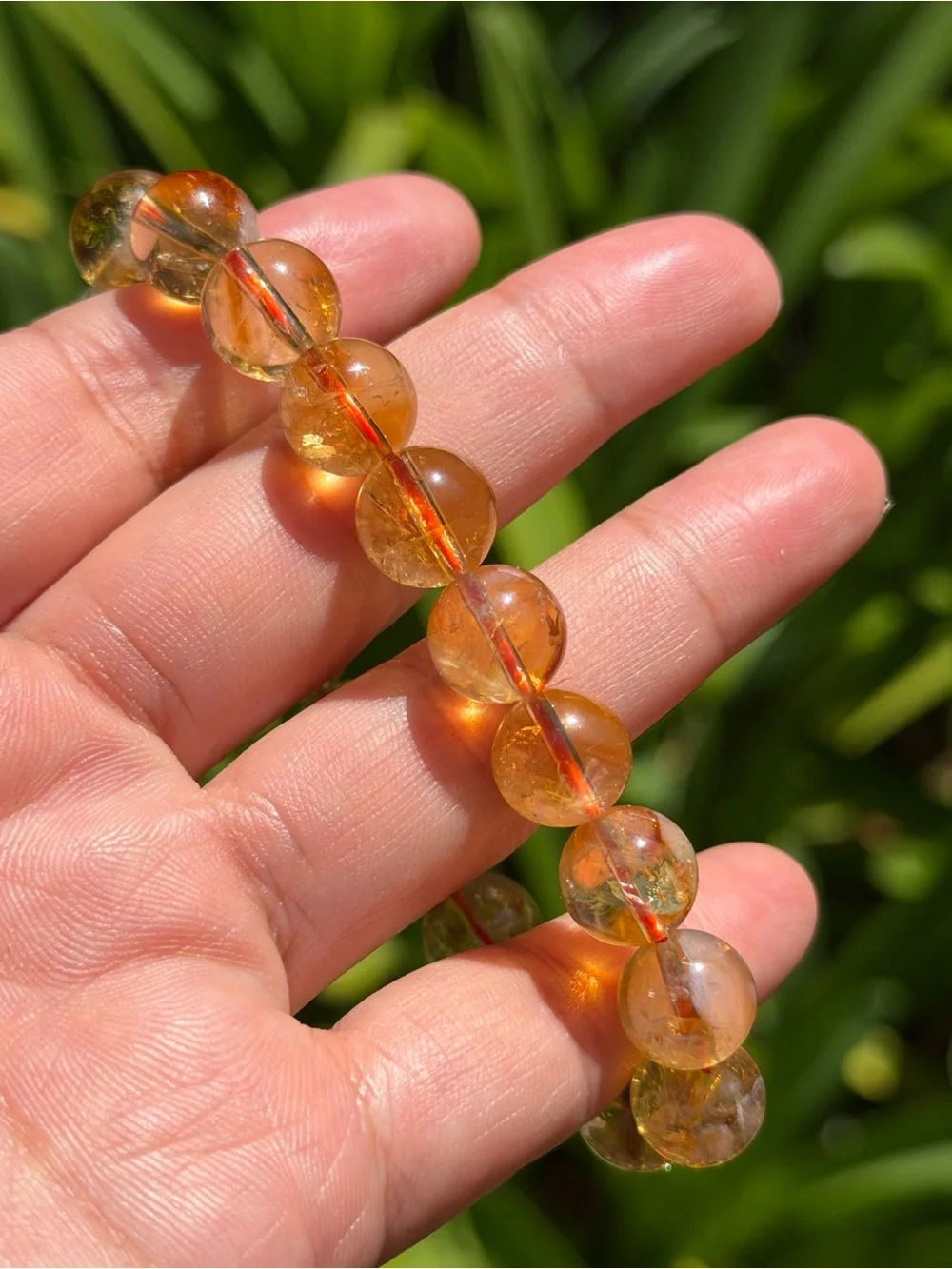 11mm Golden Citrine Stretch Bracelet 2058